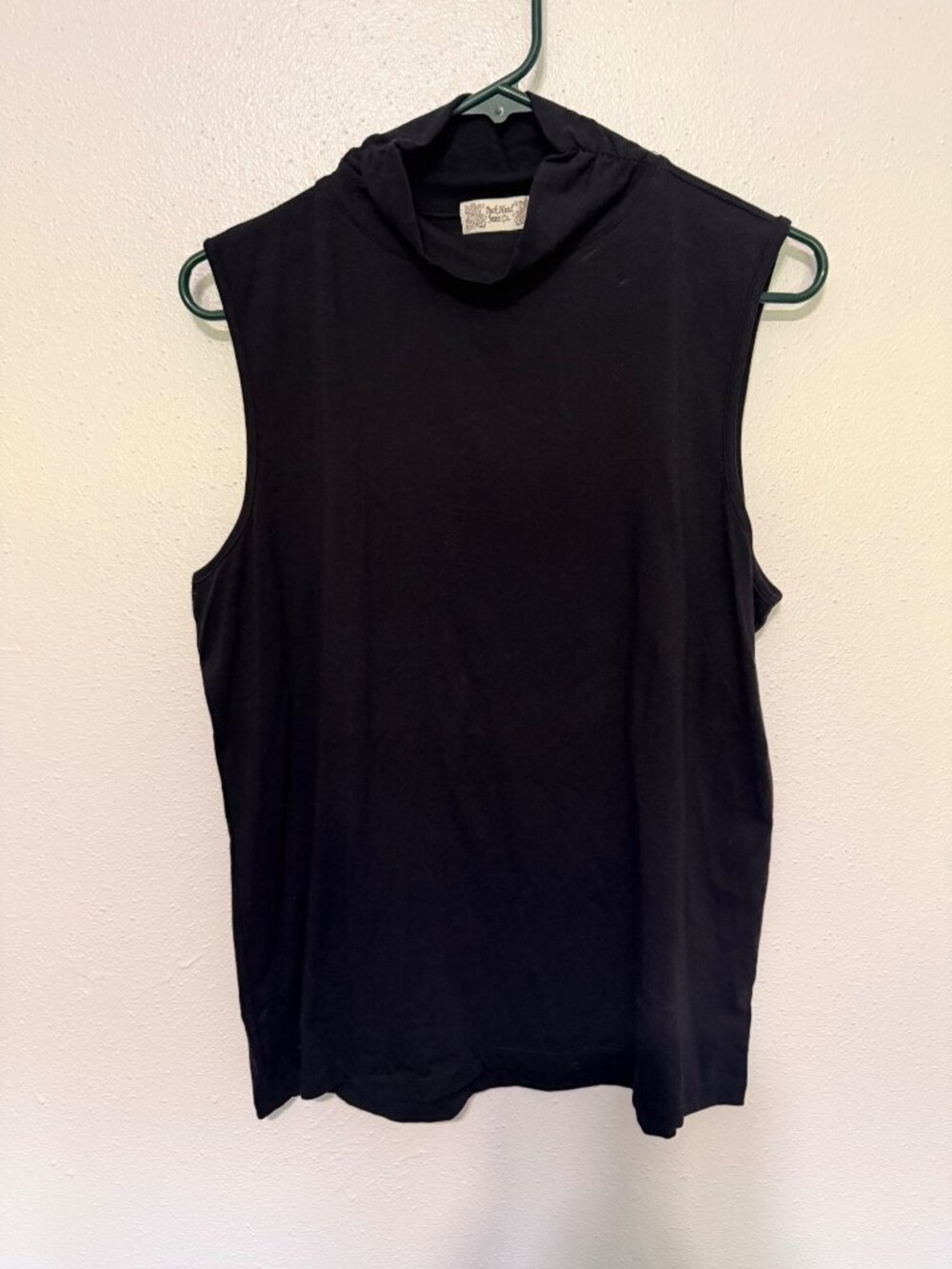 Duck Head Jeans Co. Tank Top Black Mock Neck Womans L